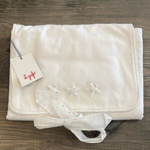Il Gufo Baby Changing Pad NWT White Terry Star Traveling Portable Made in Italy